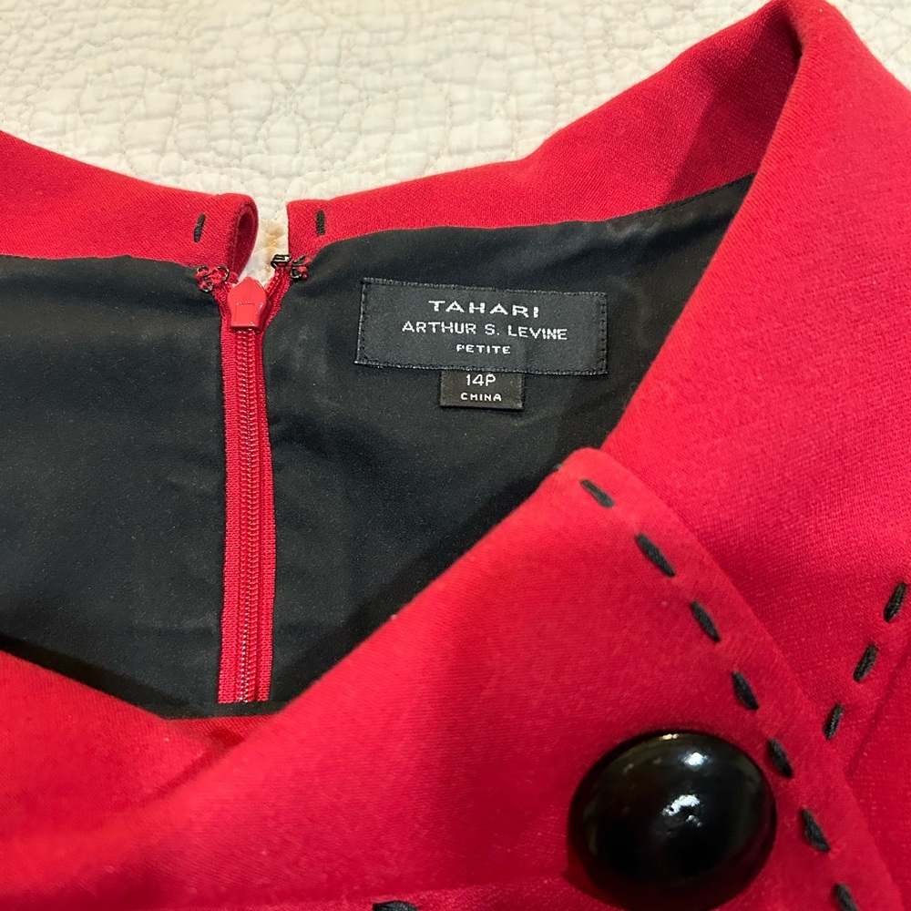 Polished Tahari Red Dress -14P